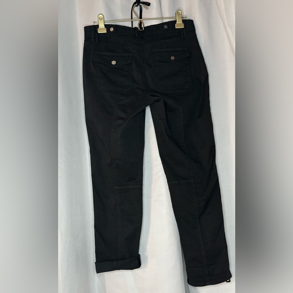 WHBM Black Pret-a-Pic Crop Pant – Size 8P, Petite - Gold Hardware - Picture 4 of 14